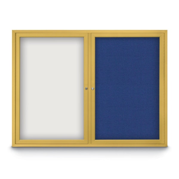 United Visual Products Corkboard, Pearl/ White, 48" x 36" UV431H-WHITE-PEARL